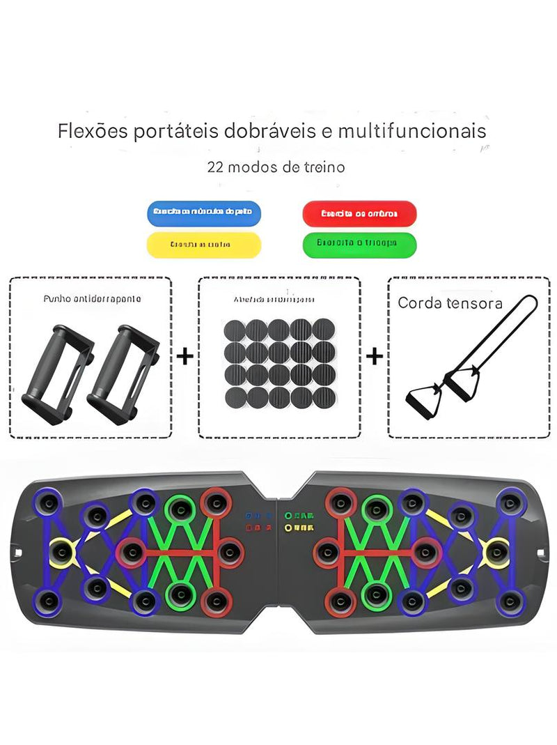 Prancha Portátil Flexão de Braço Multitreino